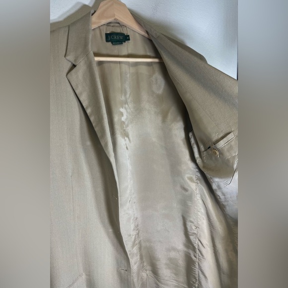 J. Crew Vintage Green Tag  Wool Blend Herringbone Women’s Jacket Blazer 
Size 8 - Picture 6 of 8